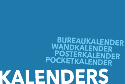 Bureaukalenders, wandkalenders, posterkalenders, pocketkalenders